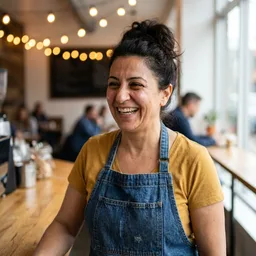 Lina H., café owner